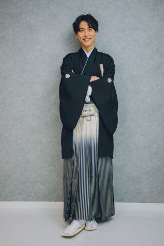 黒紋付・富士袴