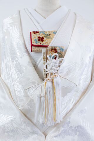 懐剣　ベージュ花