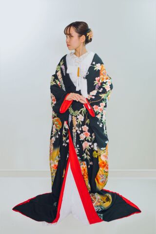 手まりに枝垂桜