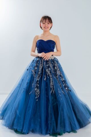 ISAMU MORITA ネイビードレス