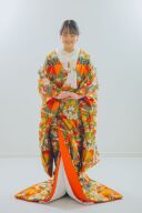 手織唐織　御簾地吉祥草花文