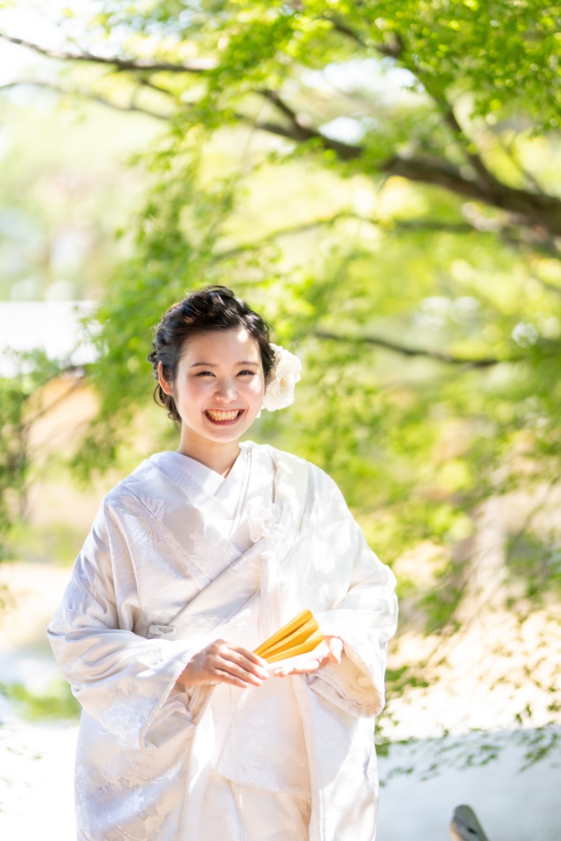 白無垢で最高の笑顔で！