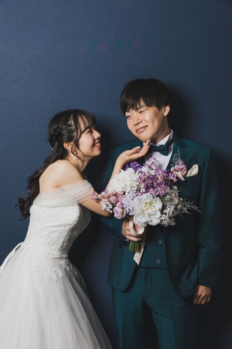 タキシード×ウェディングドレス