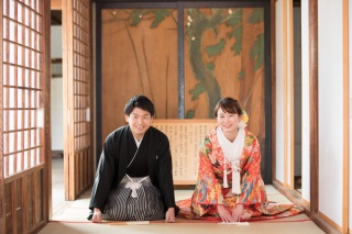 大覚寺と桜のコラボレーション