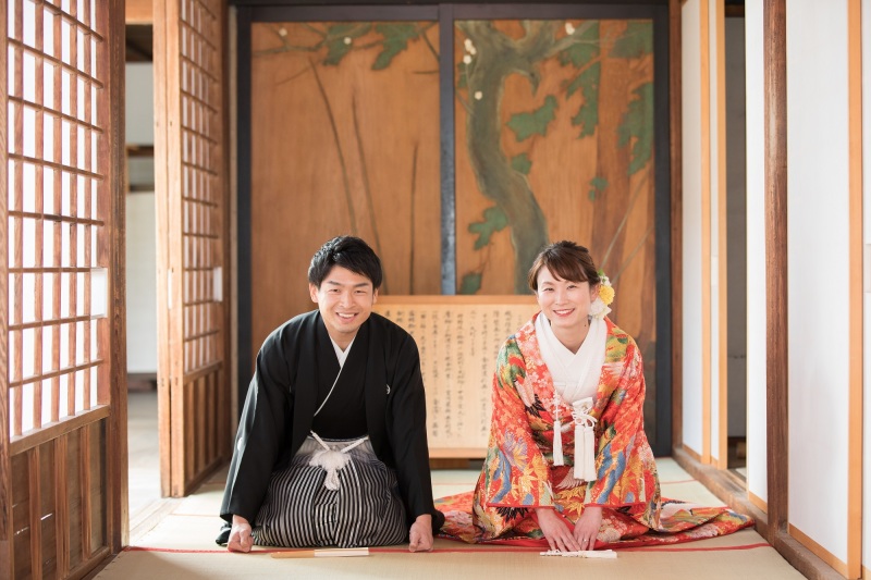 大覚寺と桜のコラボレーション