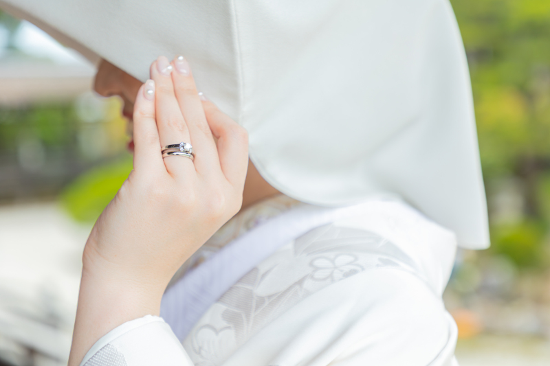 白無垢×綿帽子で洗練されたお写真を