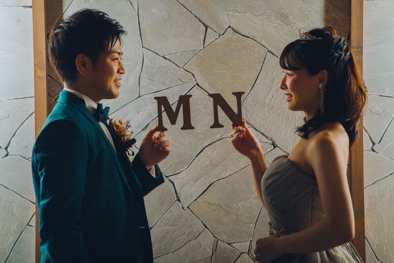 イニシャルを使って