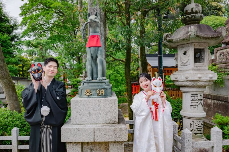 お稲荷さんとも一緒に！