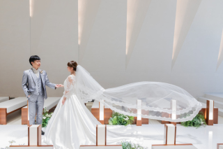 チャペルでセレモニー撮影