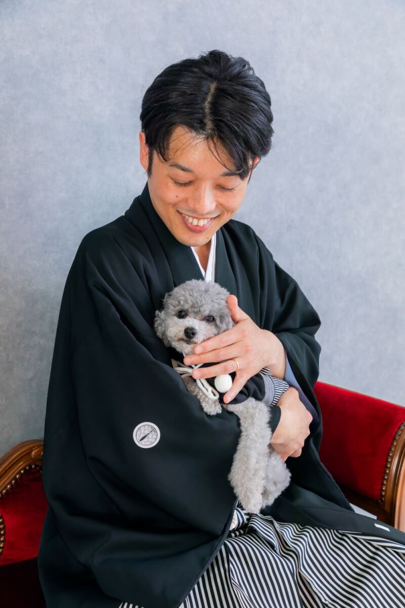 お揃いの紋付袴