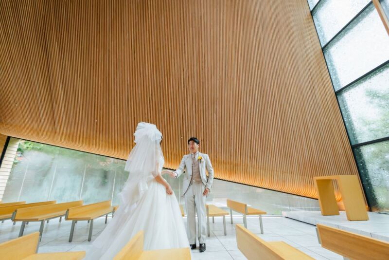 バージンロードで