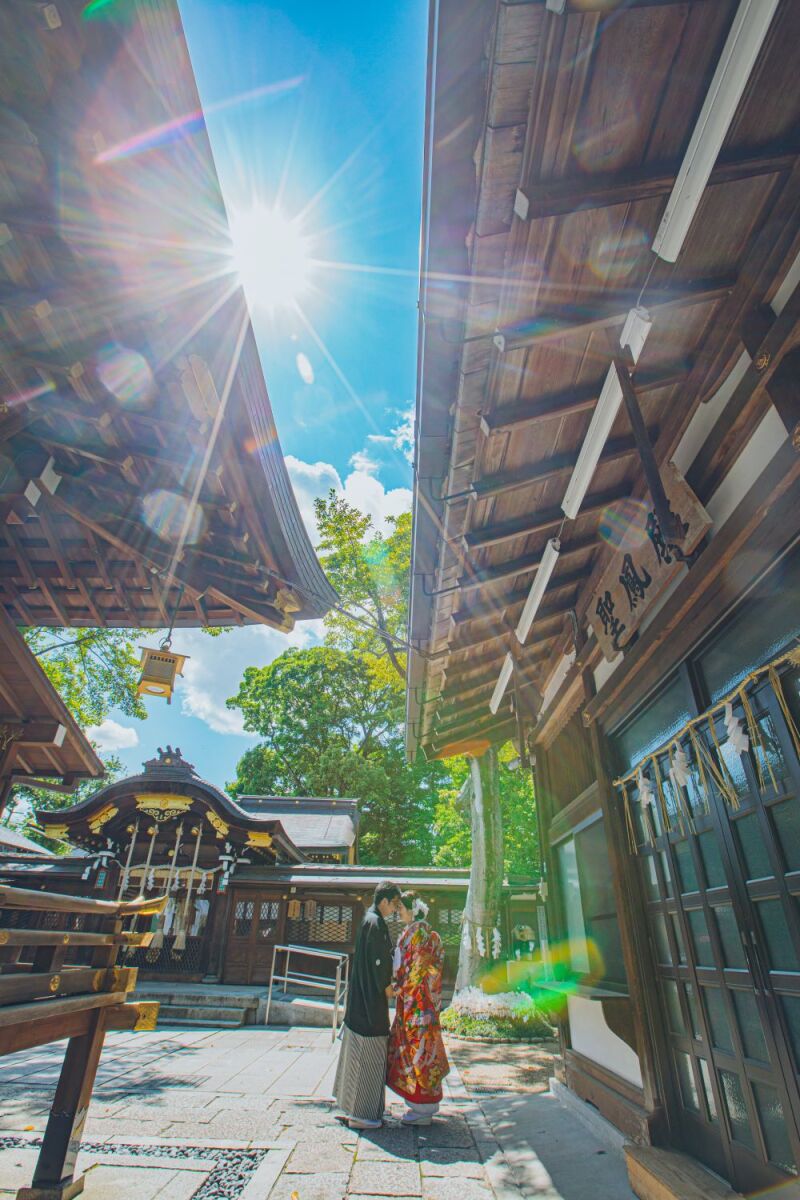 晴れ渡る青空の下!