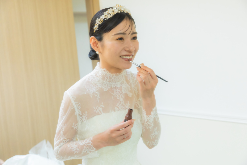フォトウェディングならメイクシーンも◎