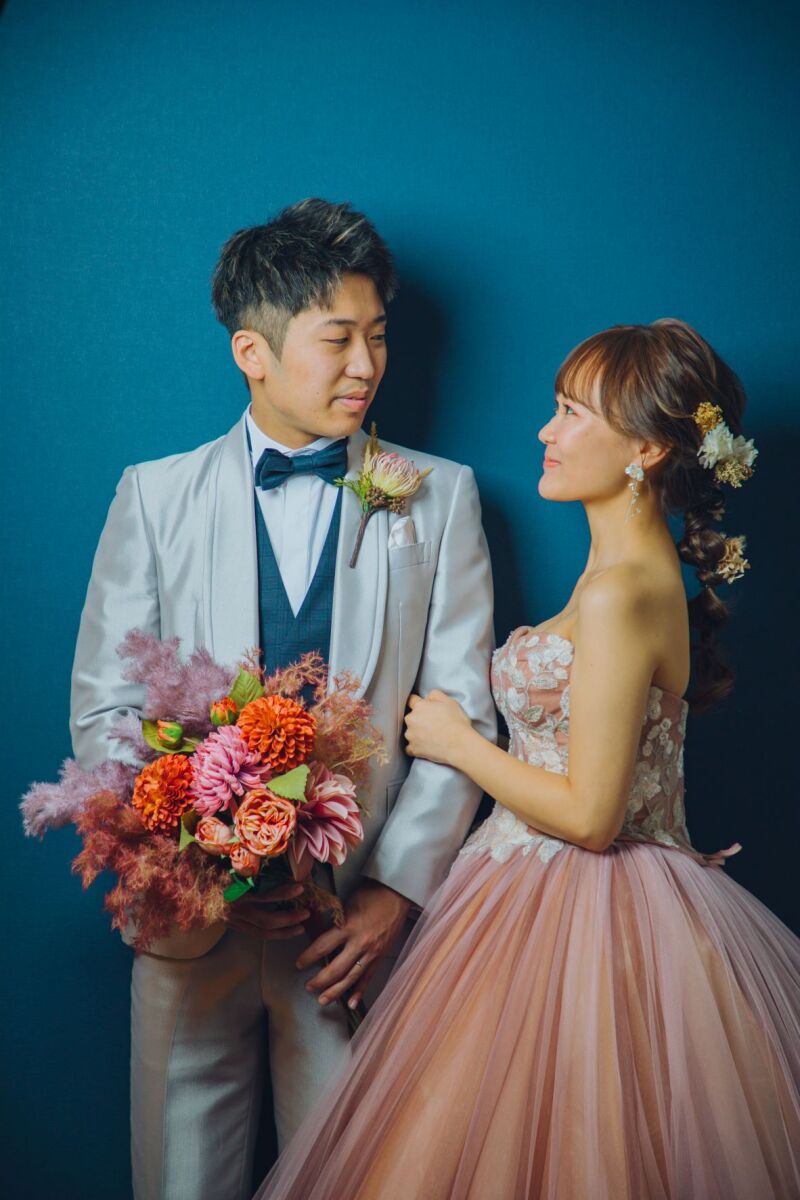 ブーケがポイントに！