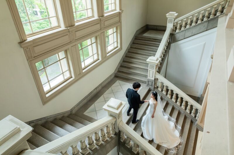 重厚感のある大階段