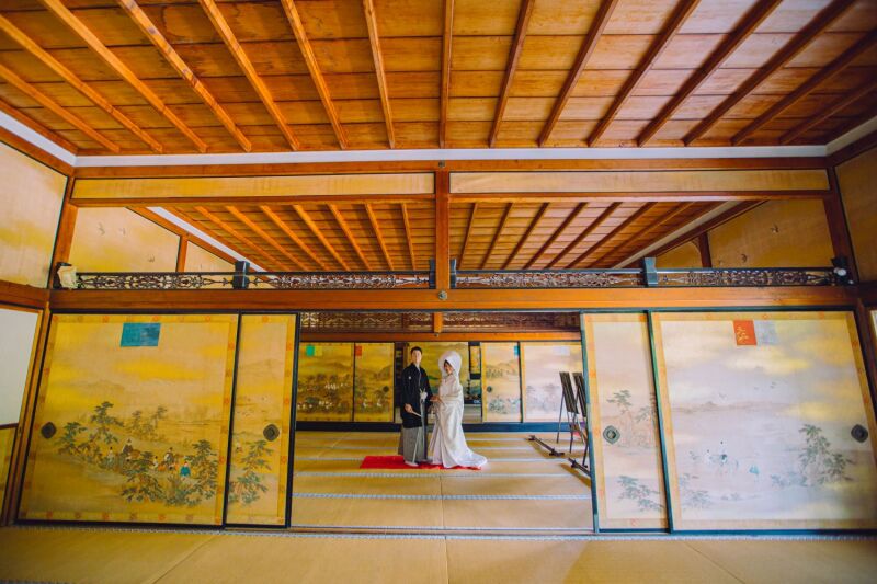 宸殿でのご撮影