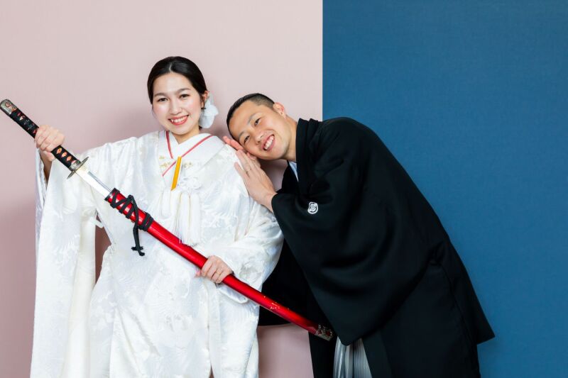 可愛らしいご新郎様