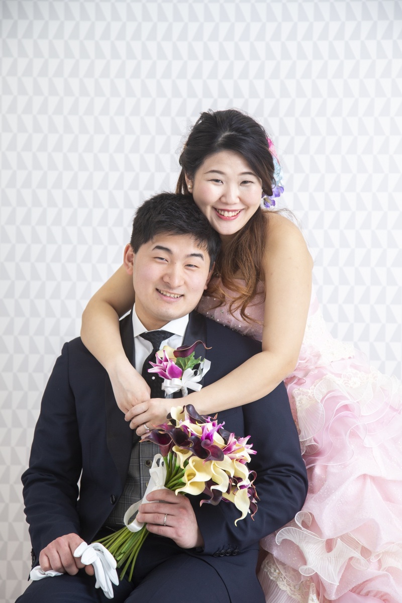 新郎様の少し照れた表情も・・