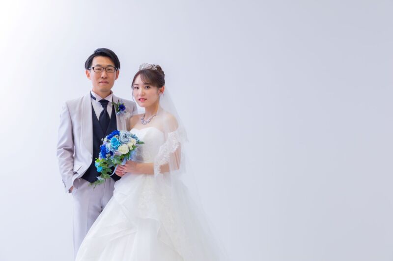 店舗に戻り、スタジオ洋装撮影へ・・・