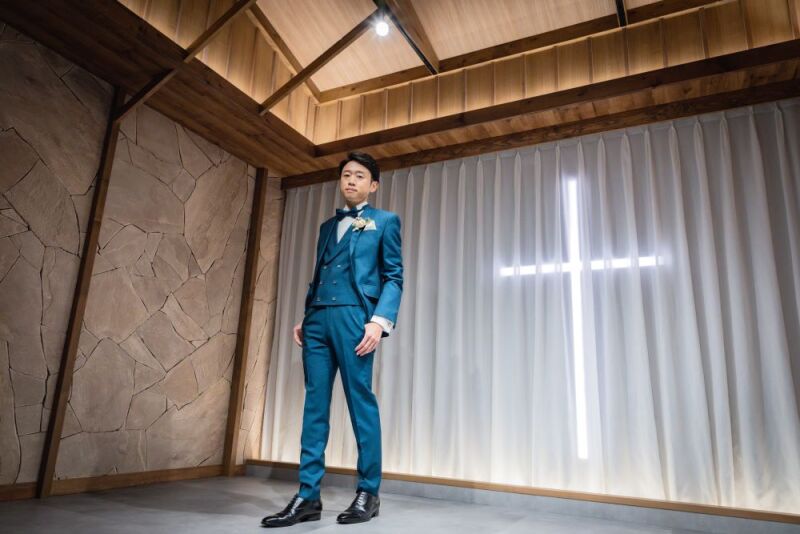 新郎様のソロショットも