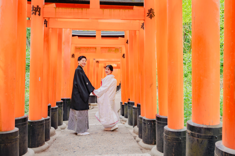 伏見稲荷大社でのフォトウェディング