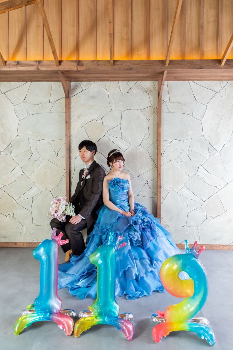 カラードレスにお召替え