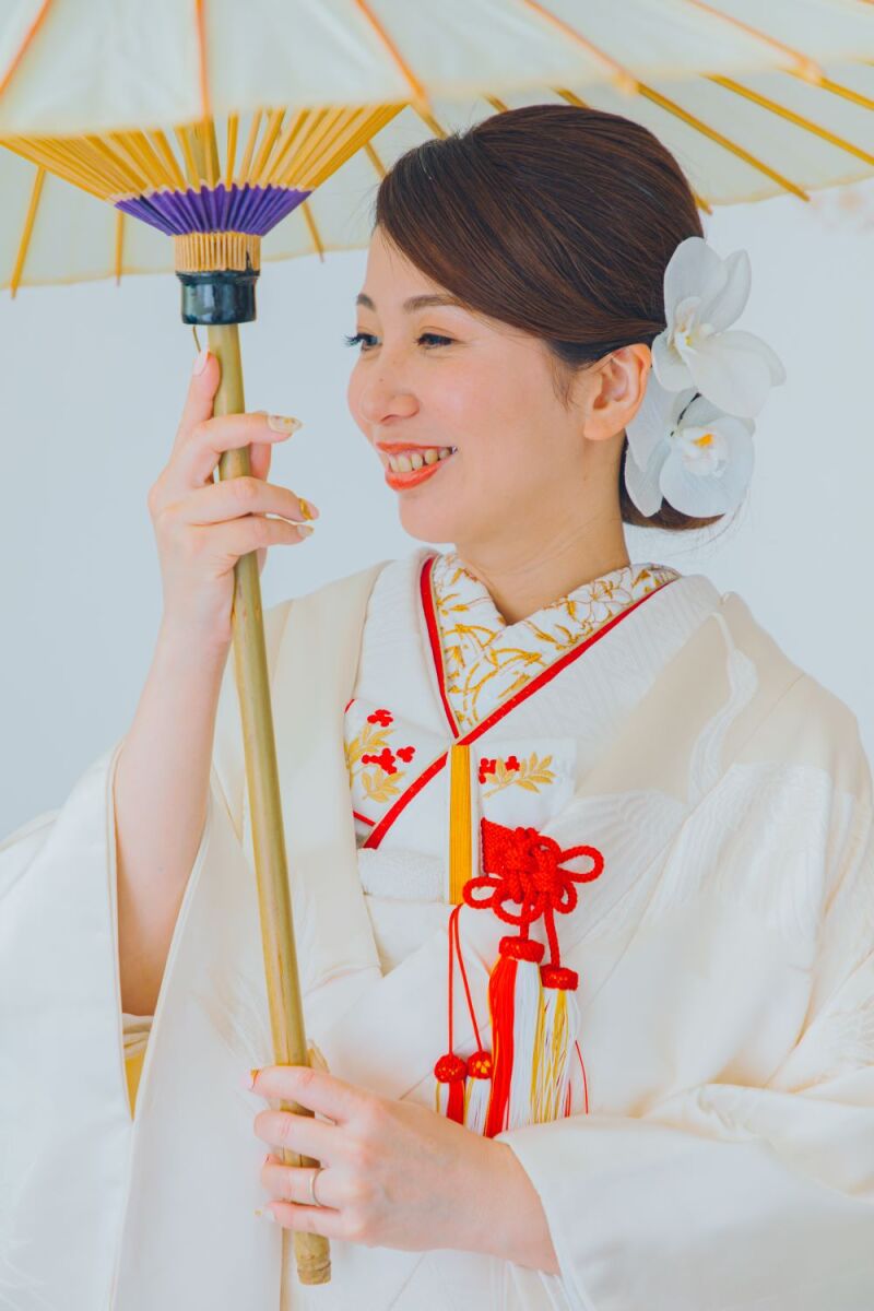 白無垢をコーディネート