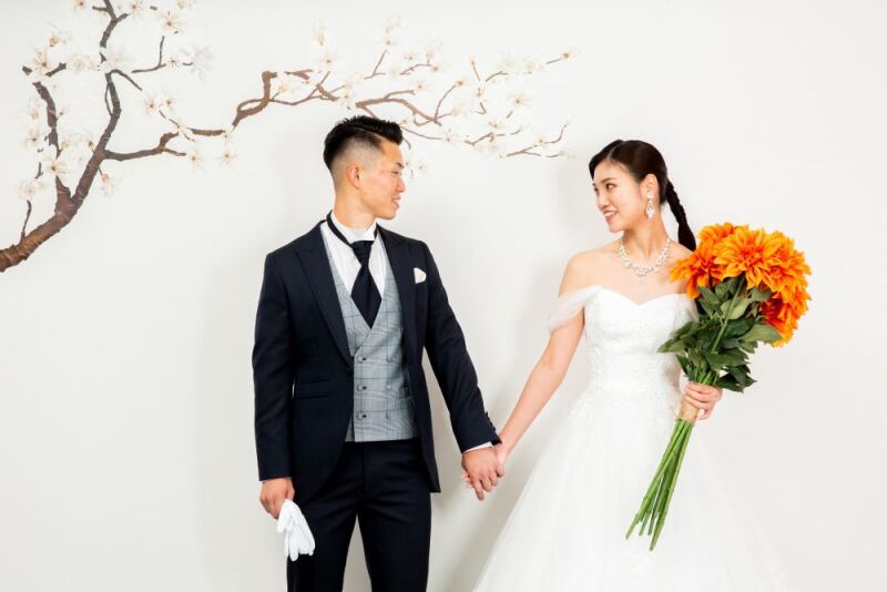 スタジオで洋装撮影☆