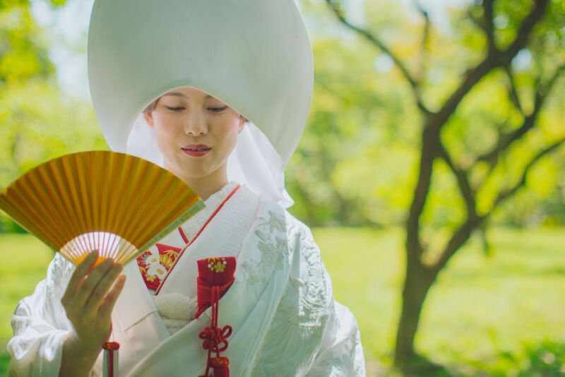 白無垢・綿帽子