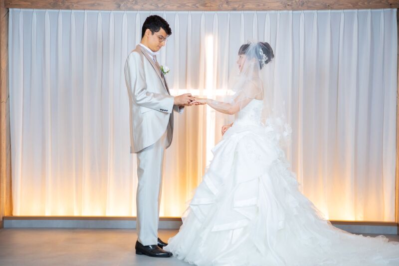 挙式風のショット