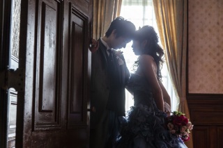 京都府庁にて洋装フォト