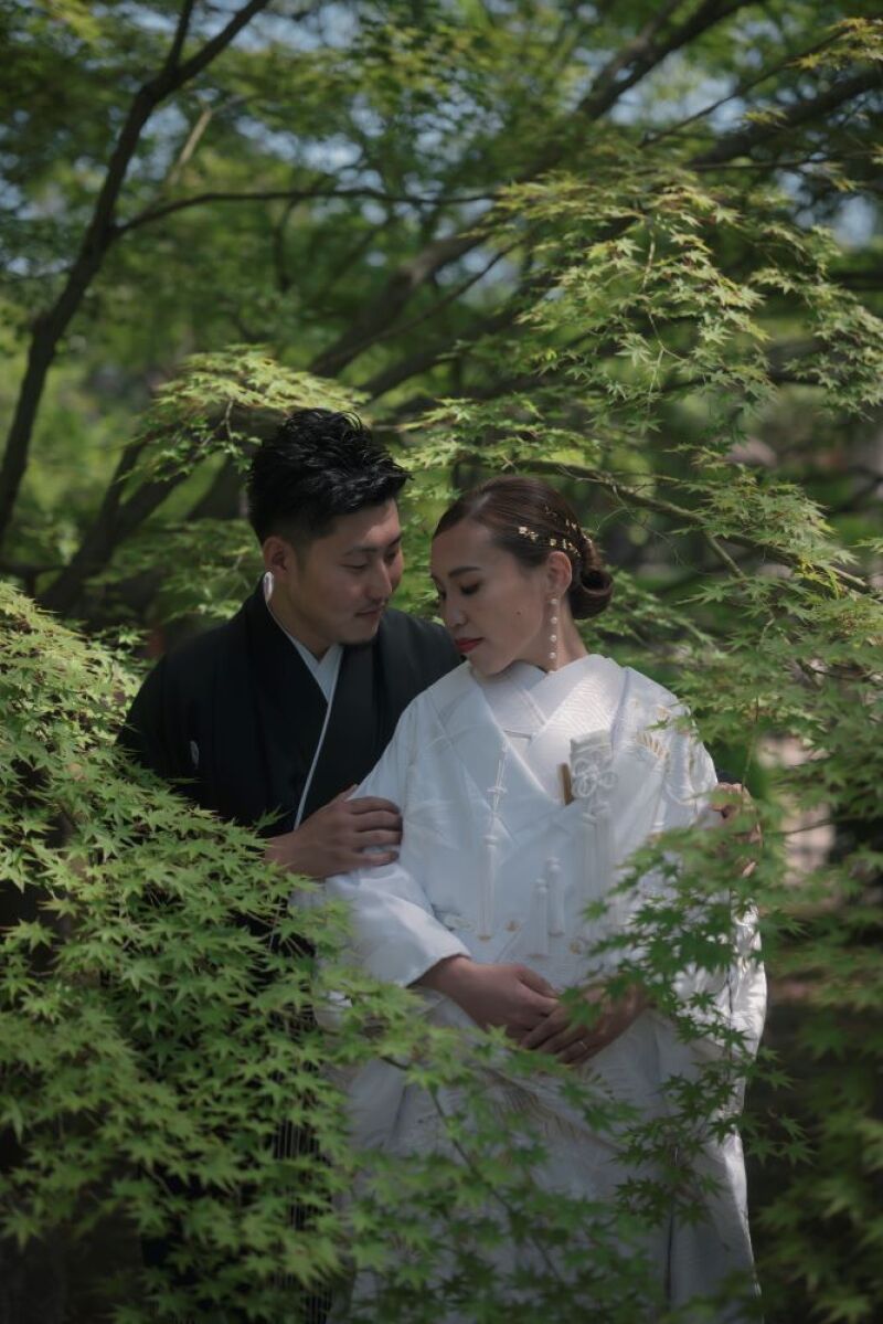 新緑に囲まれて