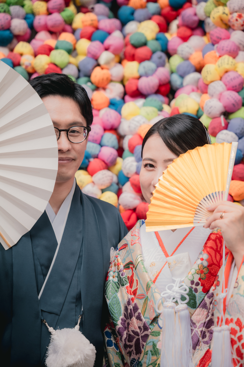 八坂庚申堂のカラフルなところで❀