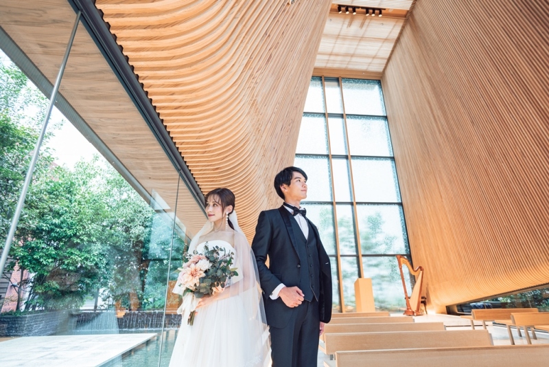 ワタベウェディング京都フォトスタジオ_チャペルで撮影できる