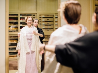 事前の衣裳合せ