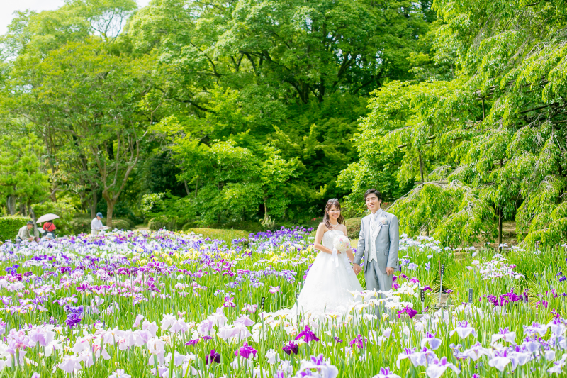お花も咲いていて、祝福がいっぱい
