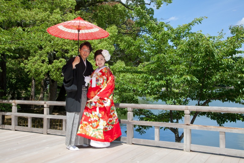 大覚寺で緑あふれる