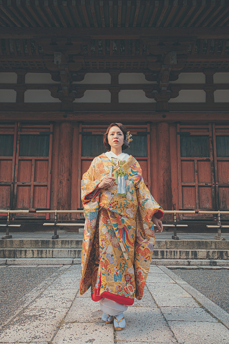 ワタベウェディング京都フォトスタジオ_色打掛・着物が豊富