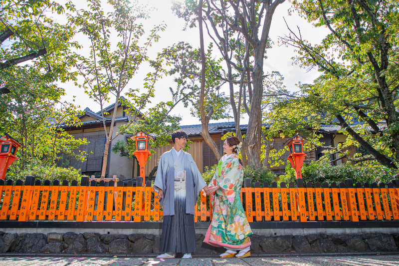 自然をバックに【祇園白川】