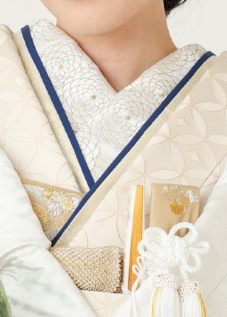 重ね衿〈紺×金〉