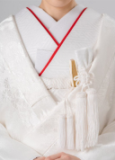 重ね衿〈ちりめん（赤）〉