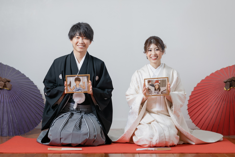 子どもの頃の写真とともに