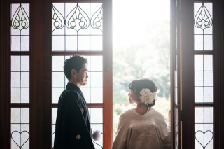 和装で叶えるレトロモダンな洋館ロケ