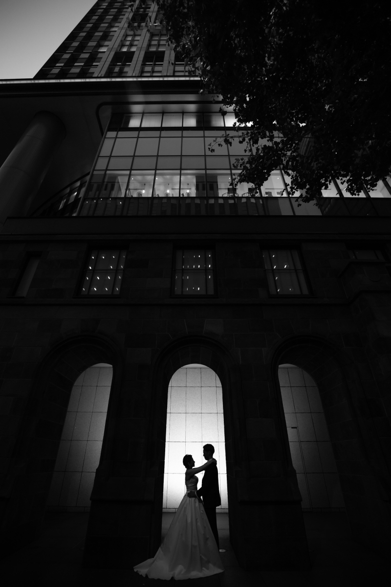 幻想的なシルエットフォト