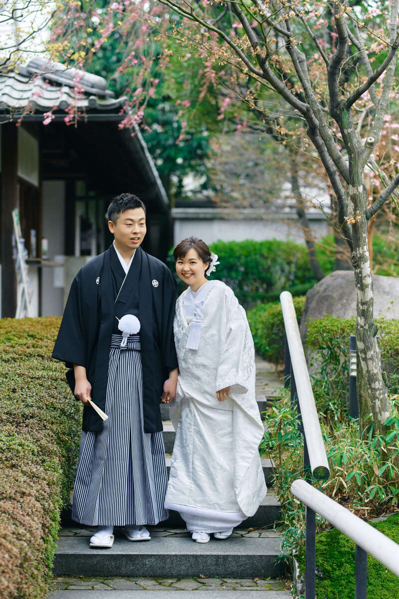 和装映える日本庭園