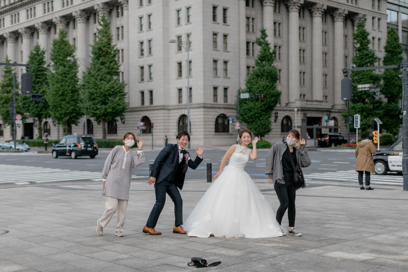 スタッフと一緒に