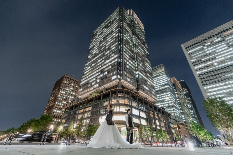 秋の東京を満喫するロケーションフォト