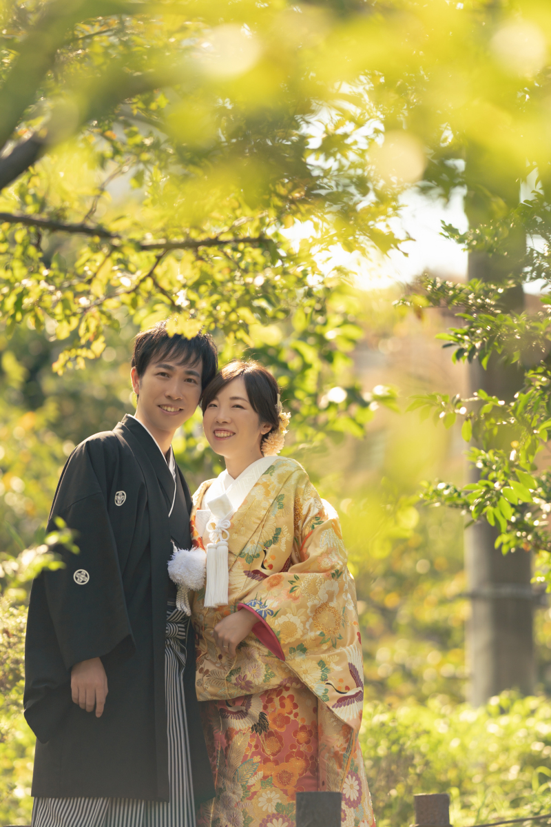 秋めくロケーションで