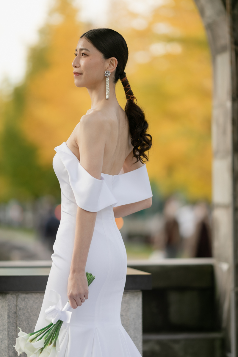 紅葉をまとって