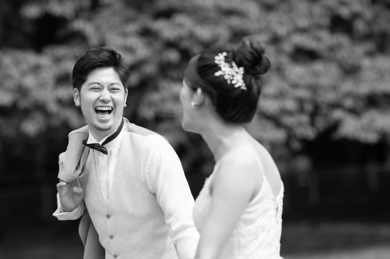 新郎様のいい笑顔